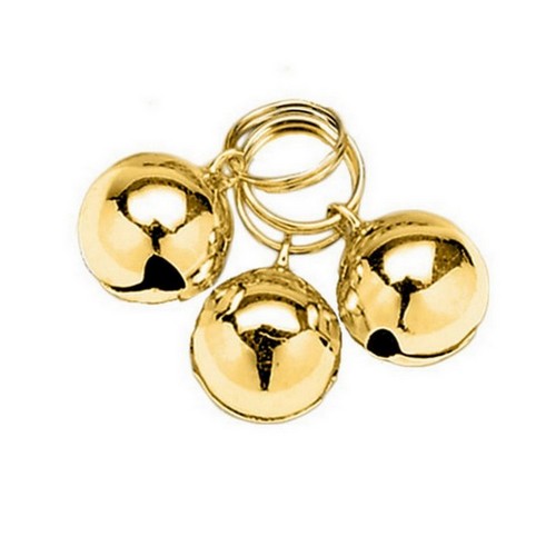 Fresh 'n Clean, Coastal Round Cat Bell, 1 Each, 1 Inch, Gold