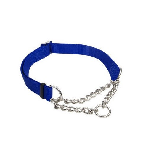 Check-Choke Adjustable Check Training Dog Collar Blue,  5/8 In X 10-14 Inches by Check-Choke