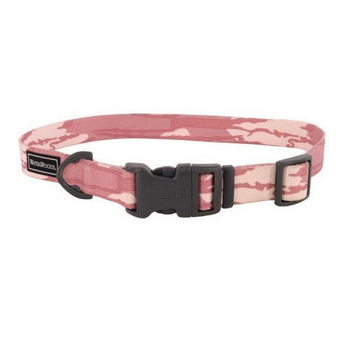 Coastal Pet, Coastal Water & Woods® Adjustable Dog Collar, Bottomland Pink,  14-20 Inches