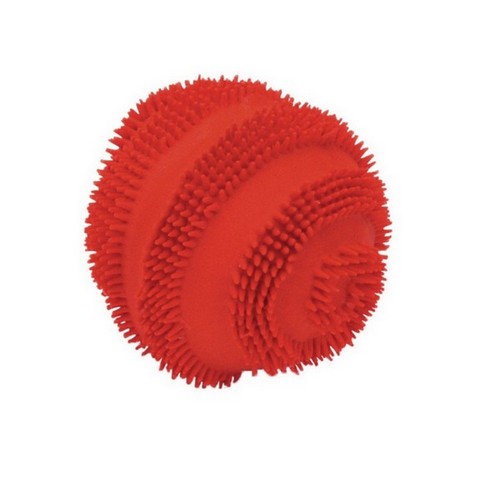 Rascals, Rascals Latex Dog Toy Spiny Ball, 1 Each / 2.5 Inches / Red