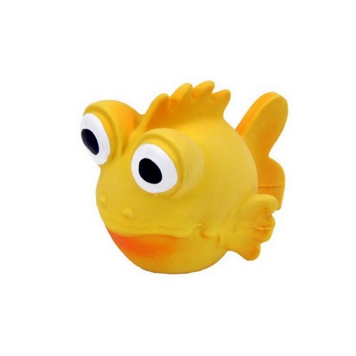 Rascals, Rascals Latex Dog Toy Goldfish, Orange,  3.5 Inches