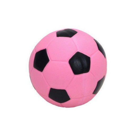 Rascals, Rascals Latex Dog Toy Soccerball, Pink,  3 Inches