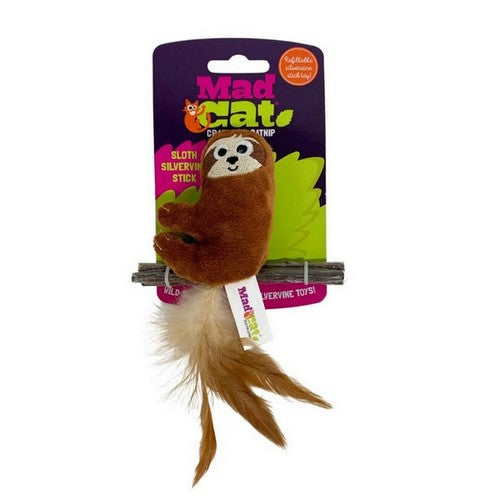 Mad Cat, Mad Cat Sloth with Silvervine Cat Toy, 1 Each / Small