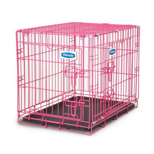 Petmate, Petmate Puppy 2-Door Training Retreat Kennel, Pink,  24 Inches