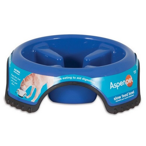 Aspen, Aspen Skid Stop Slow Feed Bowl, 1 Each / Large