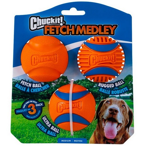 Chuckit!, Chuckit! Fetch Medley Balls Gen 3 Dog Toy, 1 Each / Medium