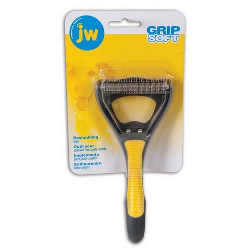 JW Pet, JW Pet Dog Deshedding Tool, 1 Each, Grey/Yellow