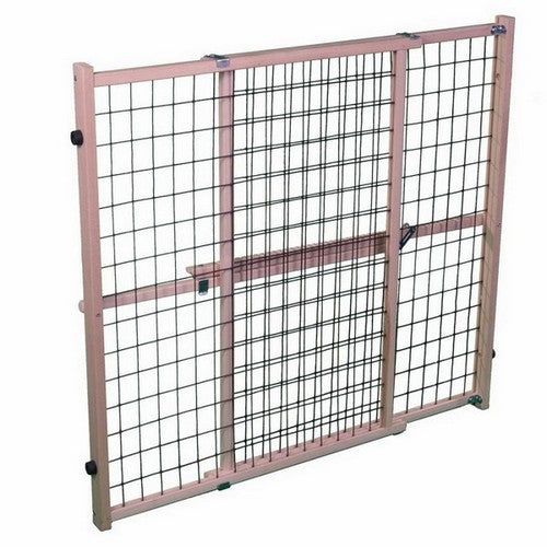 North States Wire Mesh Petgate Extra Wide Natural Finish 1 Each / 32 Inches by North States