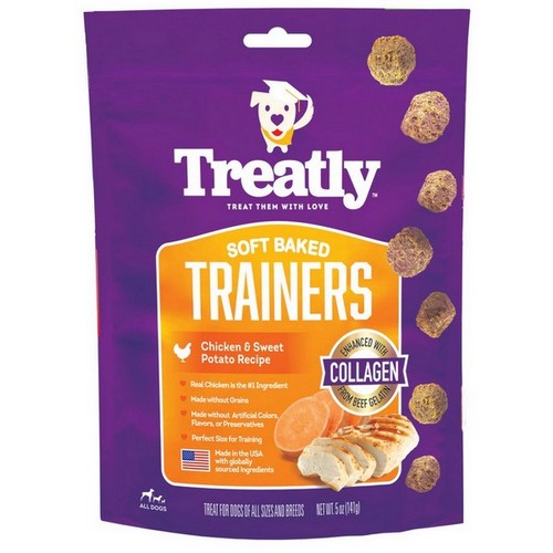 Treatly, Treatly Soft Baked Trainers Dog Treats, Chicken & Sweet Potato,  5 Ounces
