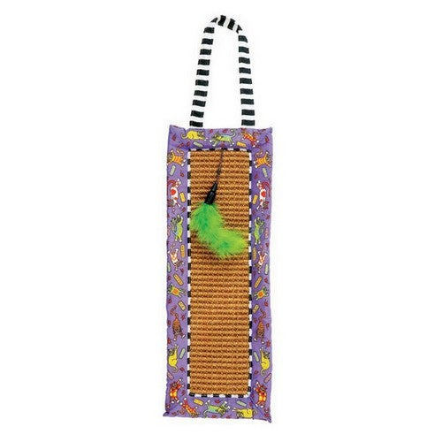FAT CAT Scratchy Mat Doorknob Hanger 1 Each / Multi-Color by Fat Cat