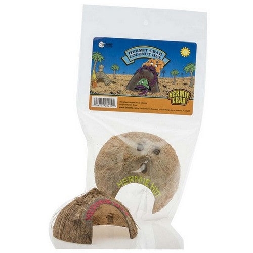 Florida Marine Research, Florida Marine Research Hermit Crab Coconut Hut, 1 Each / Small / Brown