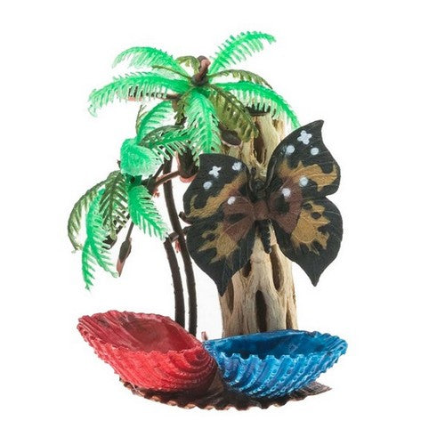 Florida Marine Research, Florida Marine Research Packaged Centerpiece with Food & Water Dish, 1 Each / Medium, Multi-Color