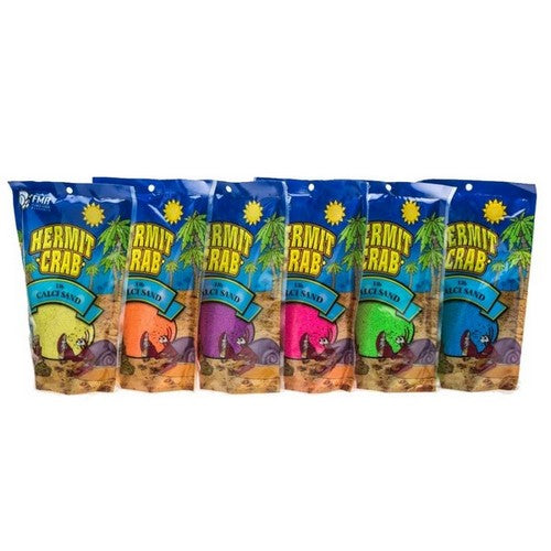 Florida Marine Research, Florida Marine Research Hermit Crab Calcium Sand, 1 Each / 1 Lb, Assorted Neon