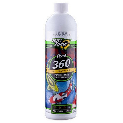 Fritz Aquatics, Fritz Pond FritzZyme 360 Liquid Biological Conditioner, 16 Oz