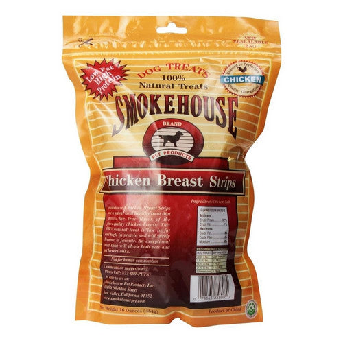 Smokehouse, Smokehouse Chicken Breast Strips Dog Treat, 16 Ounces