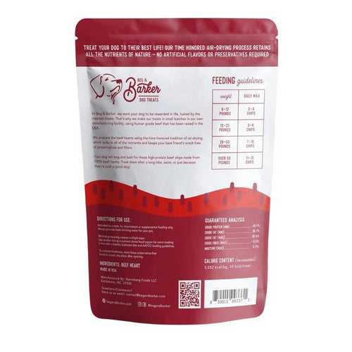 Beg and Barker, Beg & Barker Beef Heart Chips Dog Treats, 8 Ounces