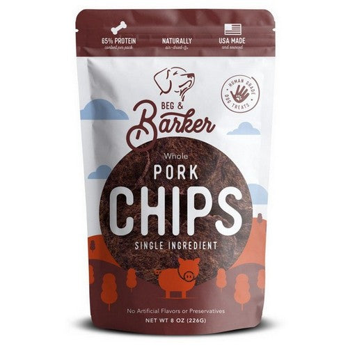 Beg and Barker, Beg & Barker Pork Heart Chips Dog Treats, 8 Ounces