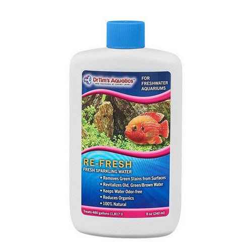 Dr Tims Aquatics, Dr. Tim's Aquatics Re-Fresh Revitalizer for Freshwater Aquarium, 8 Ounces