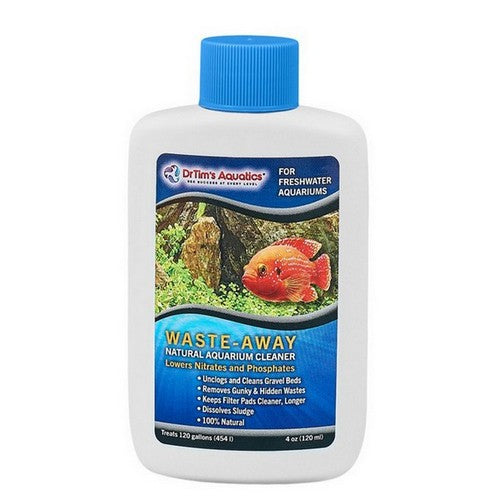 Dr Tims Aquatics, Dr. Tim's Aquatics Waste-Away Natural Aquarium Cleaner for Freshwater Aquarium, 4 Ounces