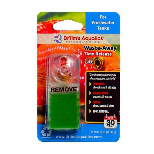 Dr Tims Aquatics, Dr. Tim's Aquatics Waste-Away Freshwater Time Release Gel Water Clarifier, 1 Each / Small