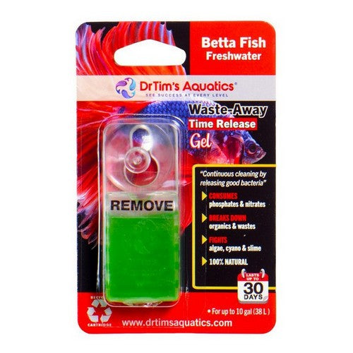 Dr Tims Aquatics, Dr. Tim's Aquatics Waste-Away Time Release Gel For Betta, 1 Each / 10 Gallons