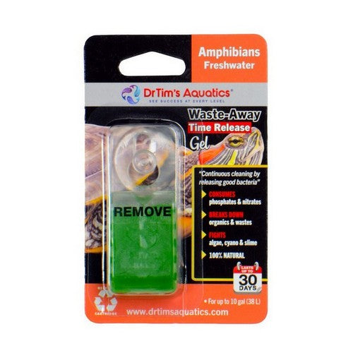 Dr Tims Aquatics, Dr. Tim's Aquatics Waste-Away Time Release Gel for Turtles/Amphibians, 10 Gallons, Single