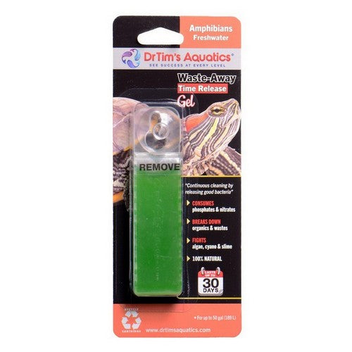 Dr Tims Aquatics, Dr. Tim's Aquatics Waste-Away Time Release Gel for Turtles/Amphibians, 50 Gallons, Single