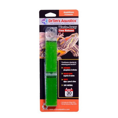 Dr Tims Aquatics, Dr. Tim's Aquatics Waste-Away Time Release Gel for Turtles/Amphibians, 100 Gallons, 2 Pack