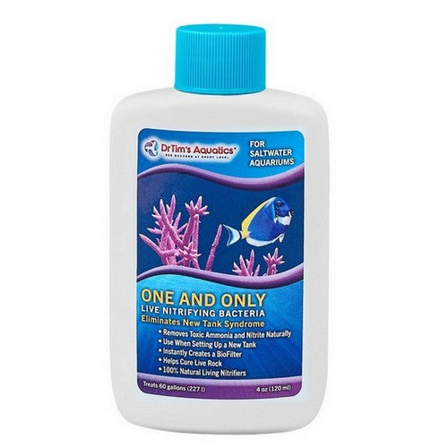 Dr Tims Aquatics, One And Only Live Nitrifying Bacteria For Cycling Saltwater Aquaria, 4 Ounces