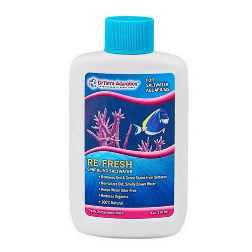 Dr Tims Aquatics, Dr. Tim's Aquatics Re-Fresh Revitalizer for Saltwater Aquarium, 4 Ounces