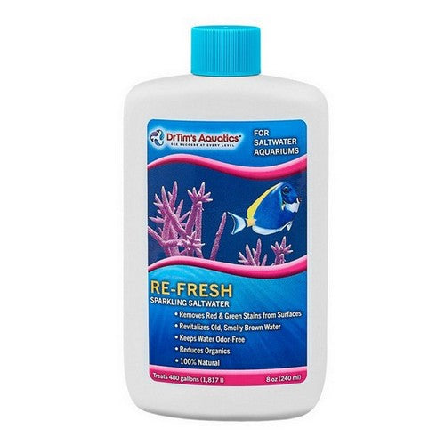 Dr Tims Aquatics, Dr. Tim's Aquatics Re-Fresh Revitalizer for Saltwater Aquarium, 8 Ounces