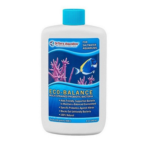Dr Tims Aquatics, Dr. Tim's Aquatics Eco-Balance Probiotic Bacteria for Saltwater Aquarium, 8 Oz
