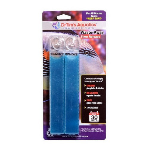 Dr Tims Aquatics, Dr. Tim's Aquatics Waste-Away Marine Time Release Gel Water Clarifier, 2 Pack, Large