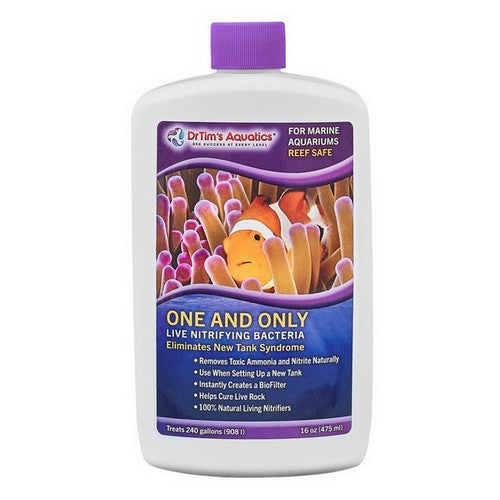 Dr Tims Aquatics, Dr. Tim's Aquatics One & Only Live Nitrifying Bacteria for Reef Aquarium, 16 Ounces
