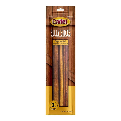 Cadet, Cadet Large Bully Sticks, Bully Stick,  Large (3 Count)