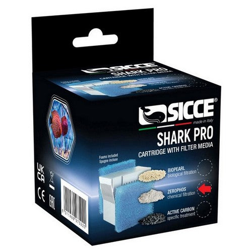 Sicce, Sicce SHARK PRO Zerophos Cartridge w/Sponge, 1 Each / 20 PPI