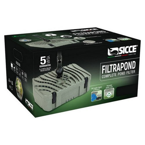 Sicce FILTRAPOND Complete Pond Filter 1 Each /400 Gallons Per Hour by Sicce