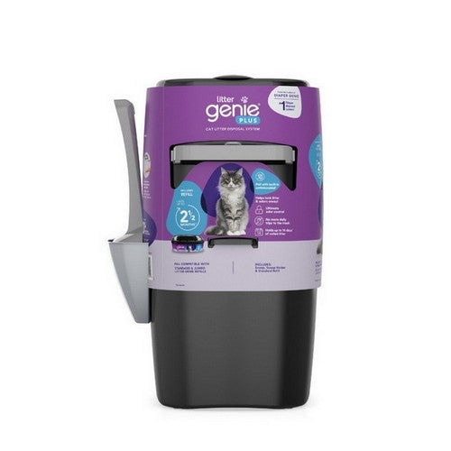 Litter Genie Plus Cat Litter Pail Disposal System Black,  One Size by Litter Genie