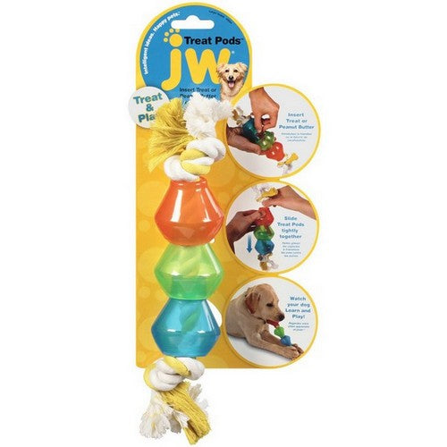 JW Pet, JW Pet Treat Pod Rope Dog Toy, 1 Each / Small