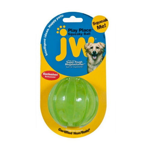JW Pet, JW Pet PlayPlace Dog Toy Squeaky Ball, Assorted,  Medium