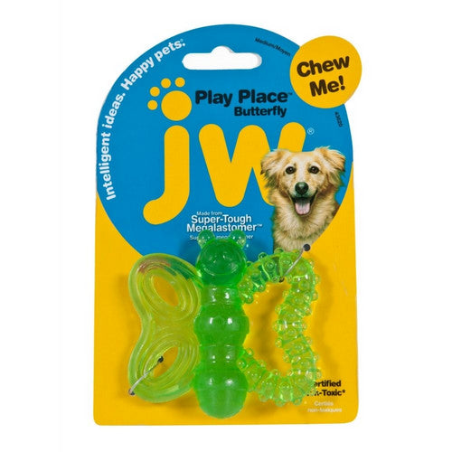 JW Pet, JW Pet PlayPlace Butterfly Teether Dog Toy, 1 Each / Medium