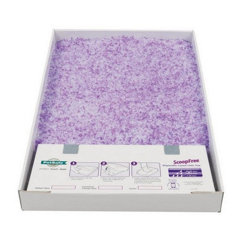 ScoopFree Complete Litter Box Crystal Litter Refill 1 Each / Lavender by ScoopFree