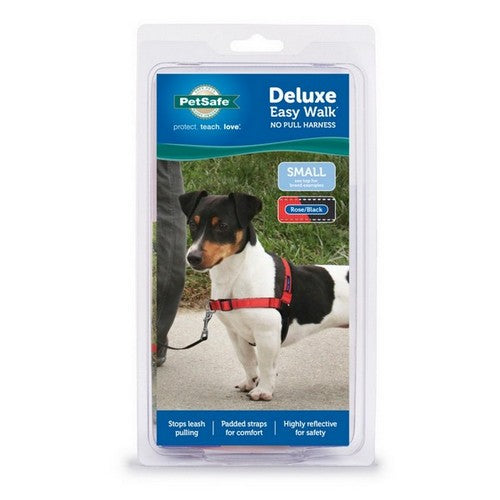 PetSafe, PetSafe Deluxe Easy Walk Steel Dog Harness, Black/Rose,  1 Each / Small