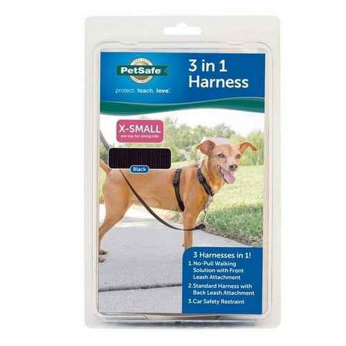 PetSafe, PetSafe 3in1 Dog Harness, Black,  1 Each / ExtraSmall