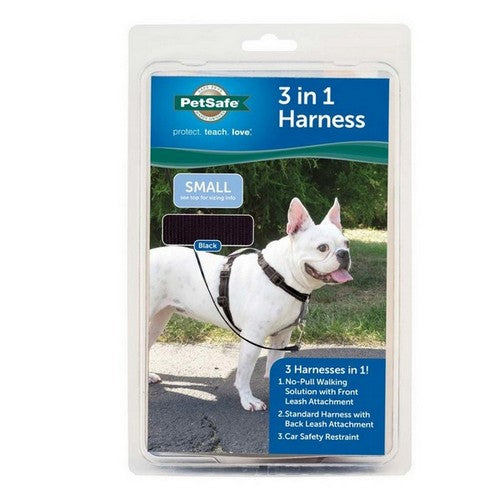 PetSafe, PetSafe 3in1 Dog Harness, Black,  1 Each / Small