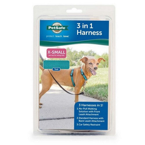 PetSafe, PetSafe 3in1 Dog Harness, Teal,  1 Each / ExtraSmall