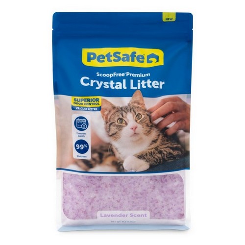 ScoopFree, ScoopFree Premium Crystal Cat Litter, Lavender,  8 Lbs