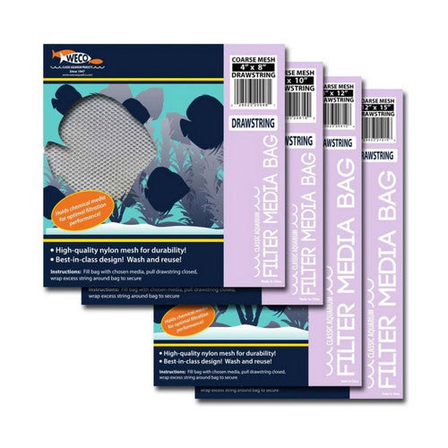 Weco, Weco Products Coarse Mesh Drawstring Filter Media Bag, White,  6 In X 10 Inches