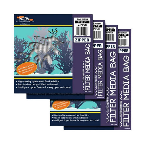 Weco, Weco Products Fine Mesh Zipper Filter Media Bag, White,  8 In X 12 Inches