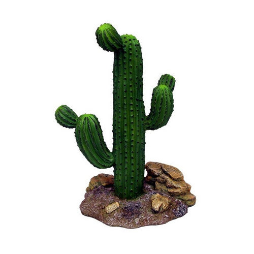 Weco, Weco Products Wecorama Badlands Saguaro Cactus Terrarium Ornament, Brown, Green,  9 Inches, Tall
